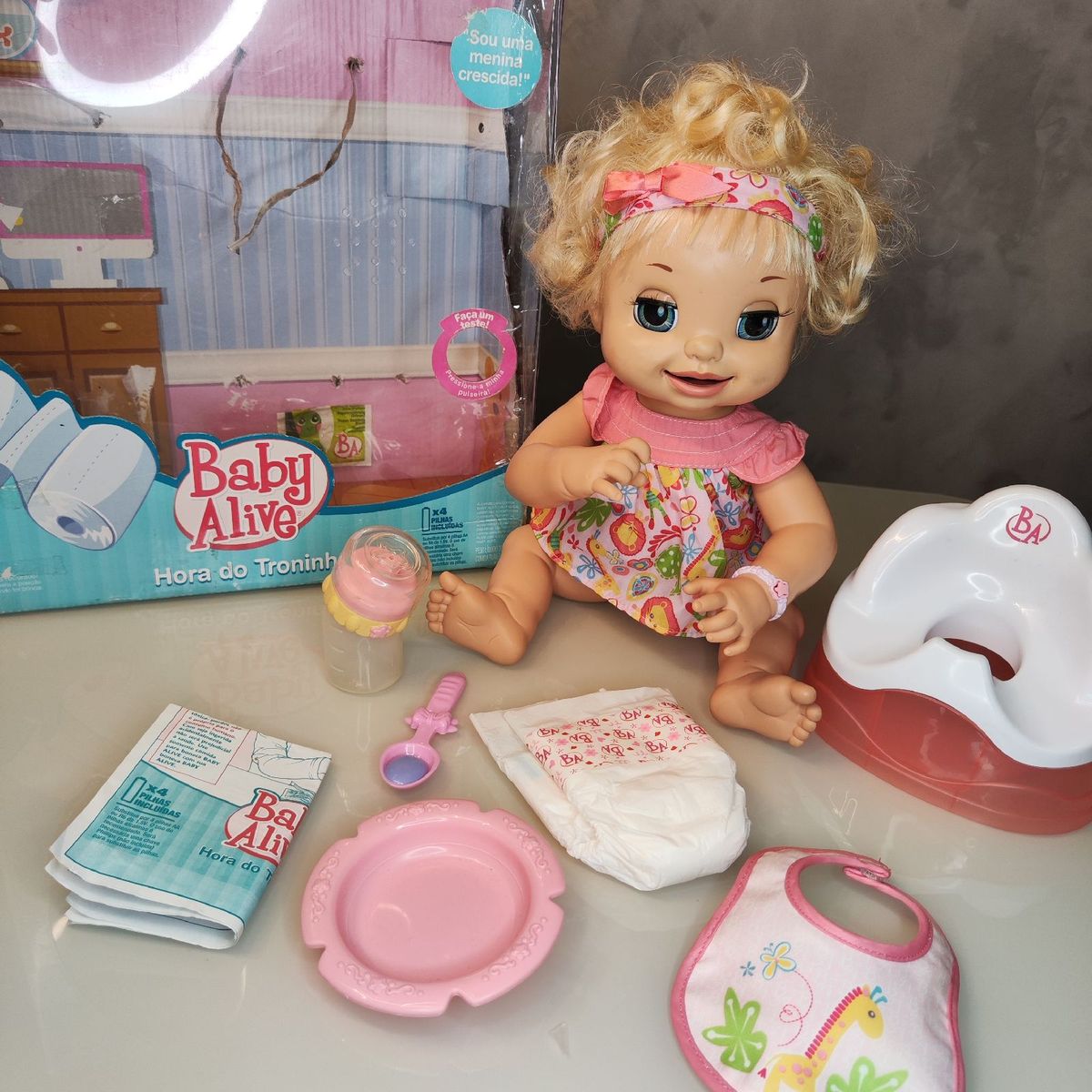 Boneca Baby Alive Hora do Troninho Rara Na Caixa | Brinquedo Baby Alive ...