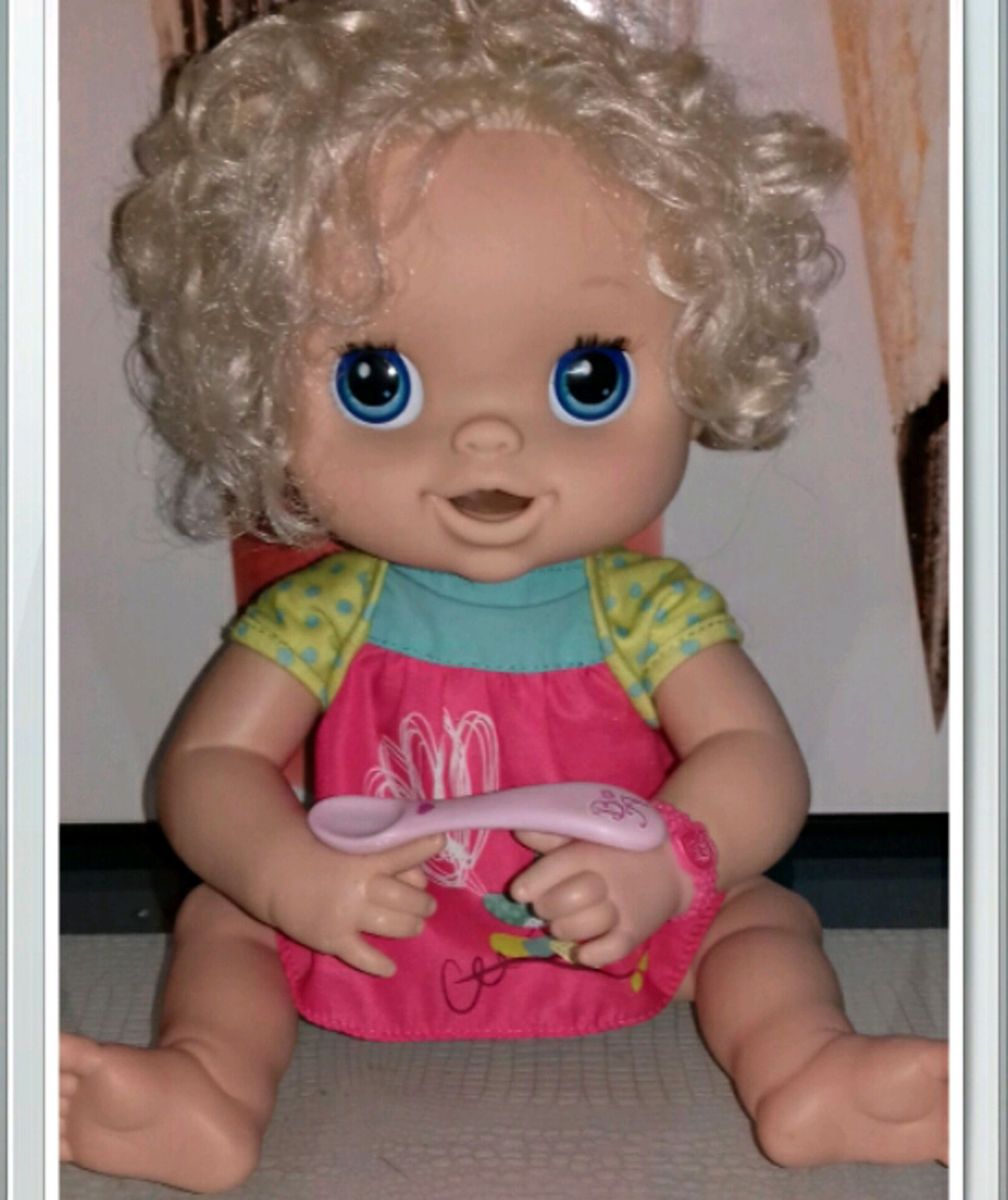 Boneca Baby Alive Meu Lindo Bebe Fala Portugues Brinquedo Hasbro Usado Enjoei