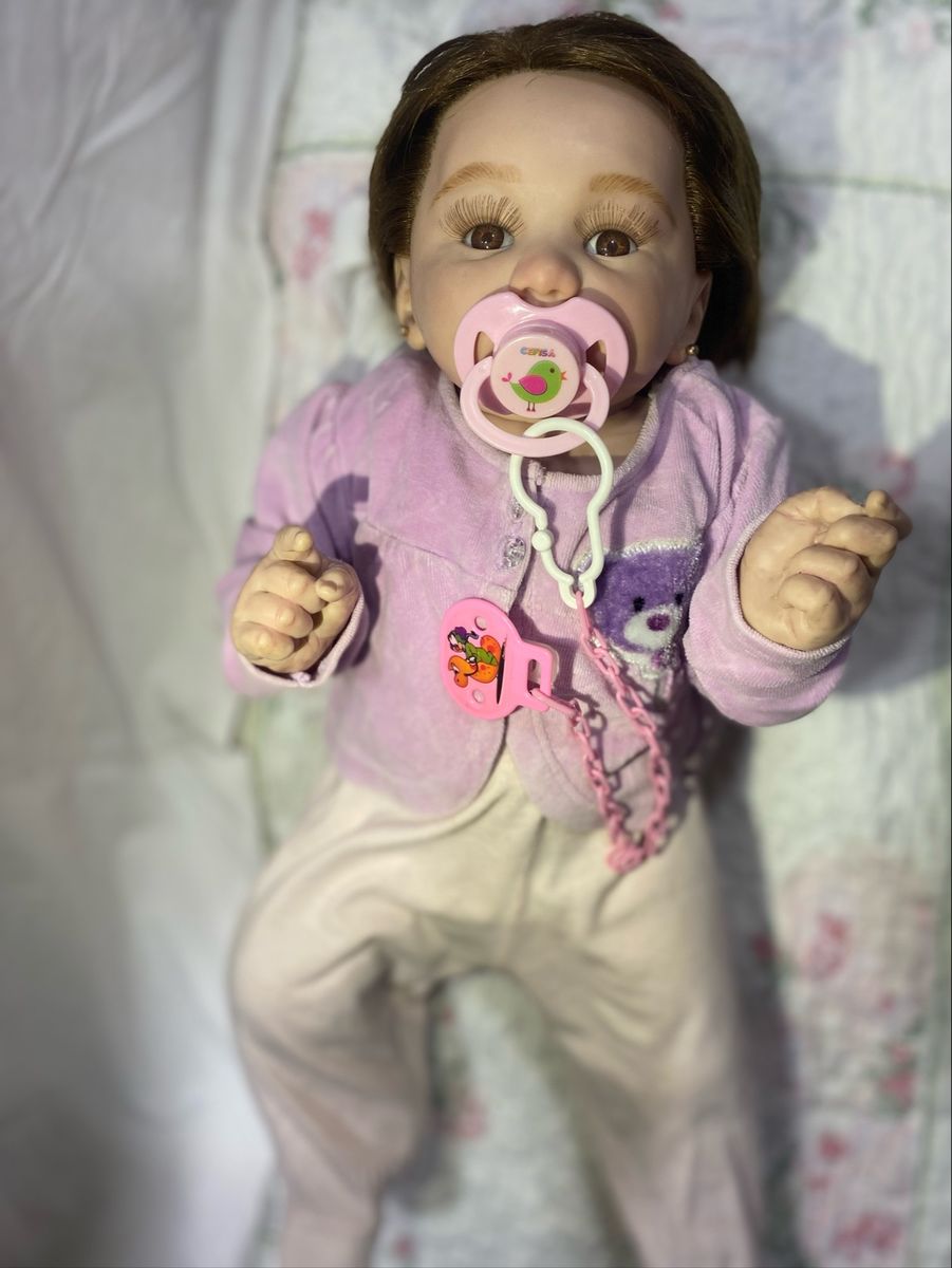 Bebê Reborn Maddie - inteira em silicone