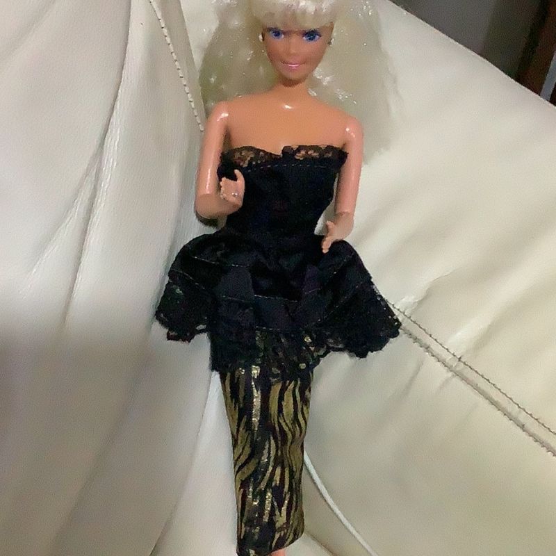 Roupa Original Barbie Moda Em Dobro - Estrela - Antiga -1988 - R