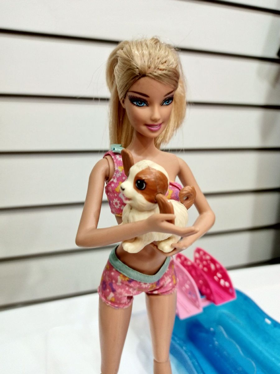 Barbie swim discount and race pups