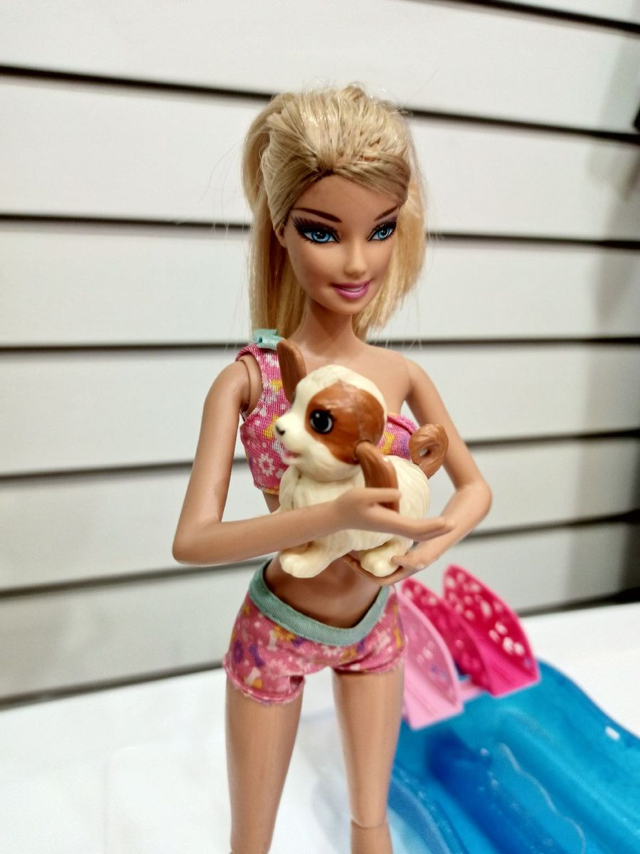 Barbie swim discount and race pups