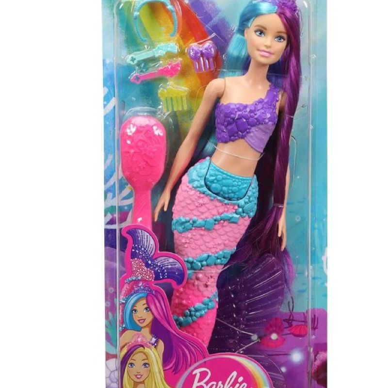 Boneca Barbie Dreamtopia Mermaid Sereia Penteados Fant stico
