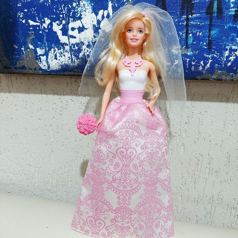 Boneca Barbie Fairytale Royal Bride Doll-1999, Brinquedo Barbie Usado  87244297