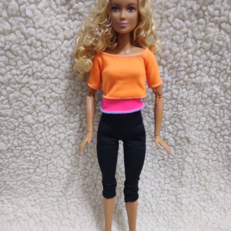 Made To Move Barbie Doll - Orange Top