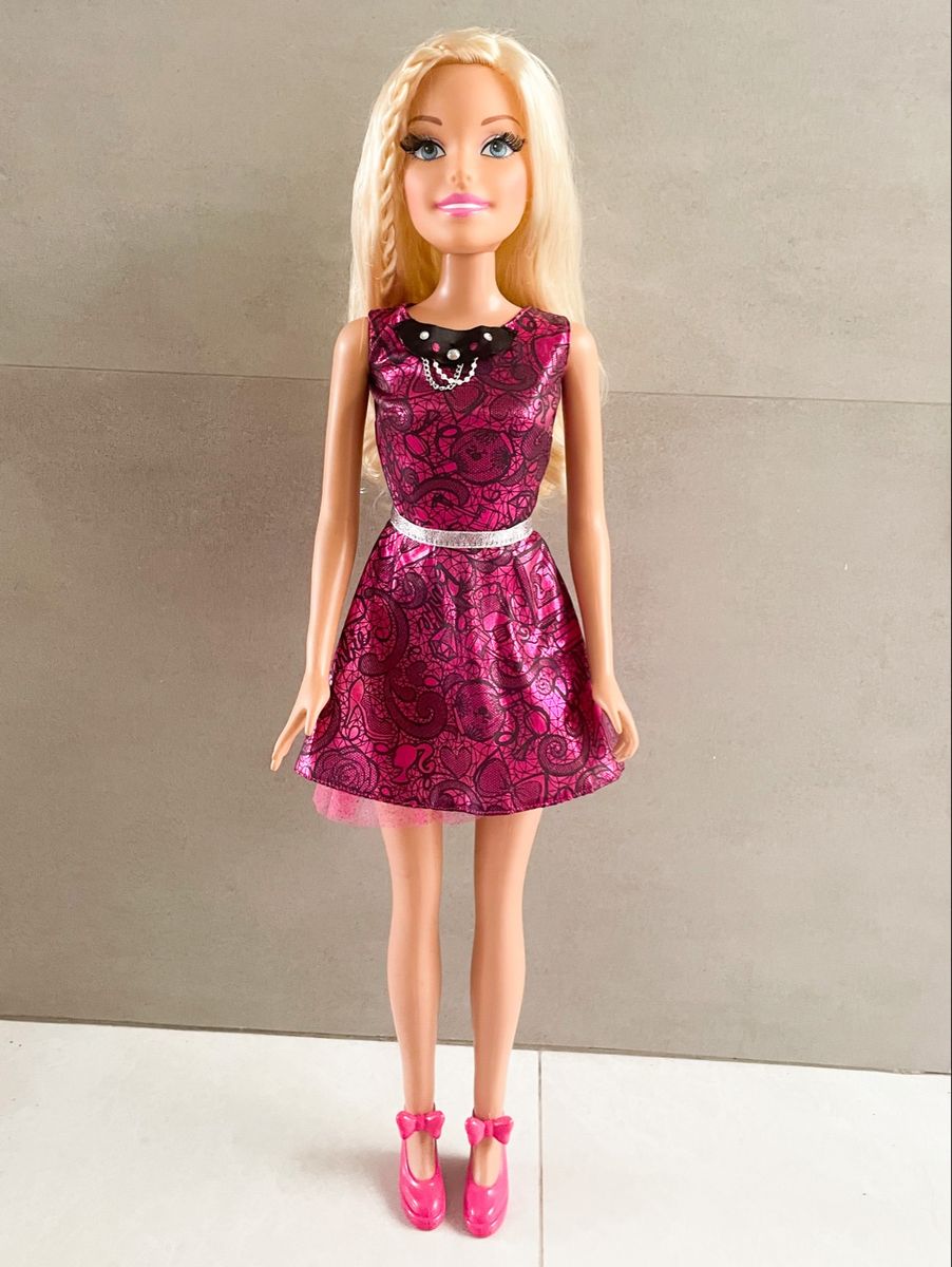 Boneca Barbie Gigante Rara Fashion Original com 70cm Mattel Grande