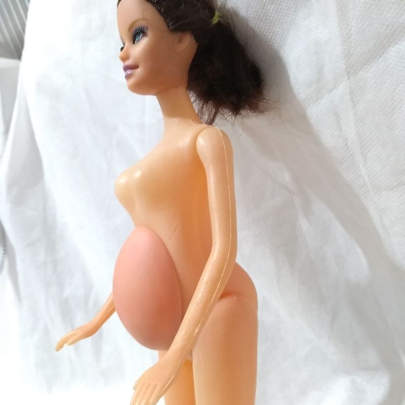 Boneca Barbie Grávida de Plástico Bolha sem O Bebê 29cm, Brinquedo para  Bebês Usado 89947622