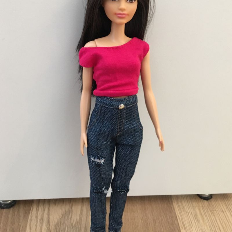 Como Fazer Blusa Para Barbie Fácil, Roupa Para Boneca Fácil de Fazer, DIY