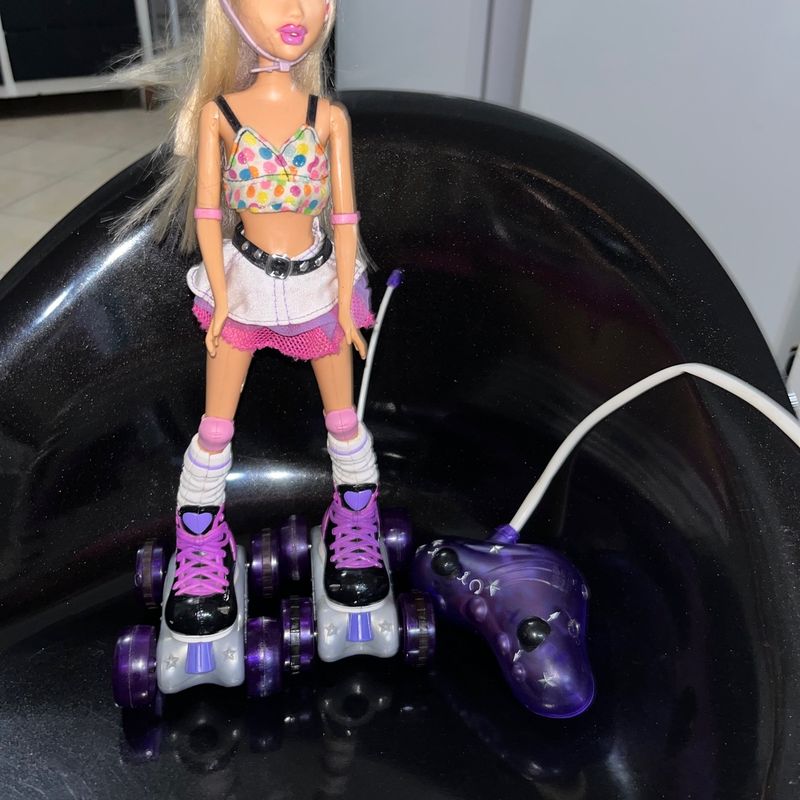 Boneca Barbie Patinadora com Controle Original Antiga Brinquedo