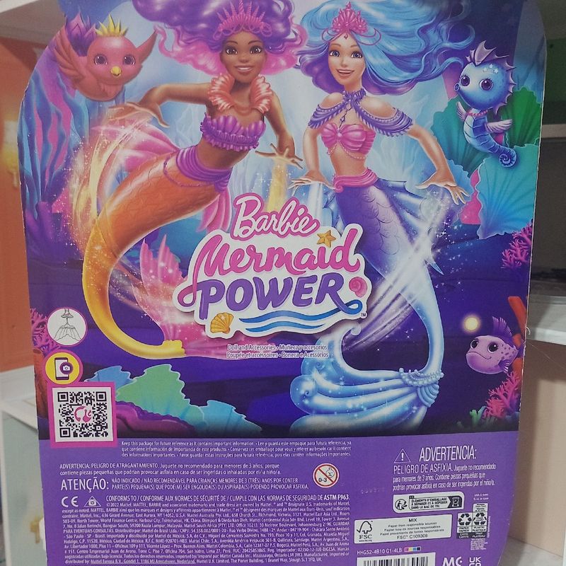 Boneca com Acessórios - Barbie Mermaid Power - Sereia Malibu - Mattel
