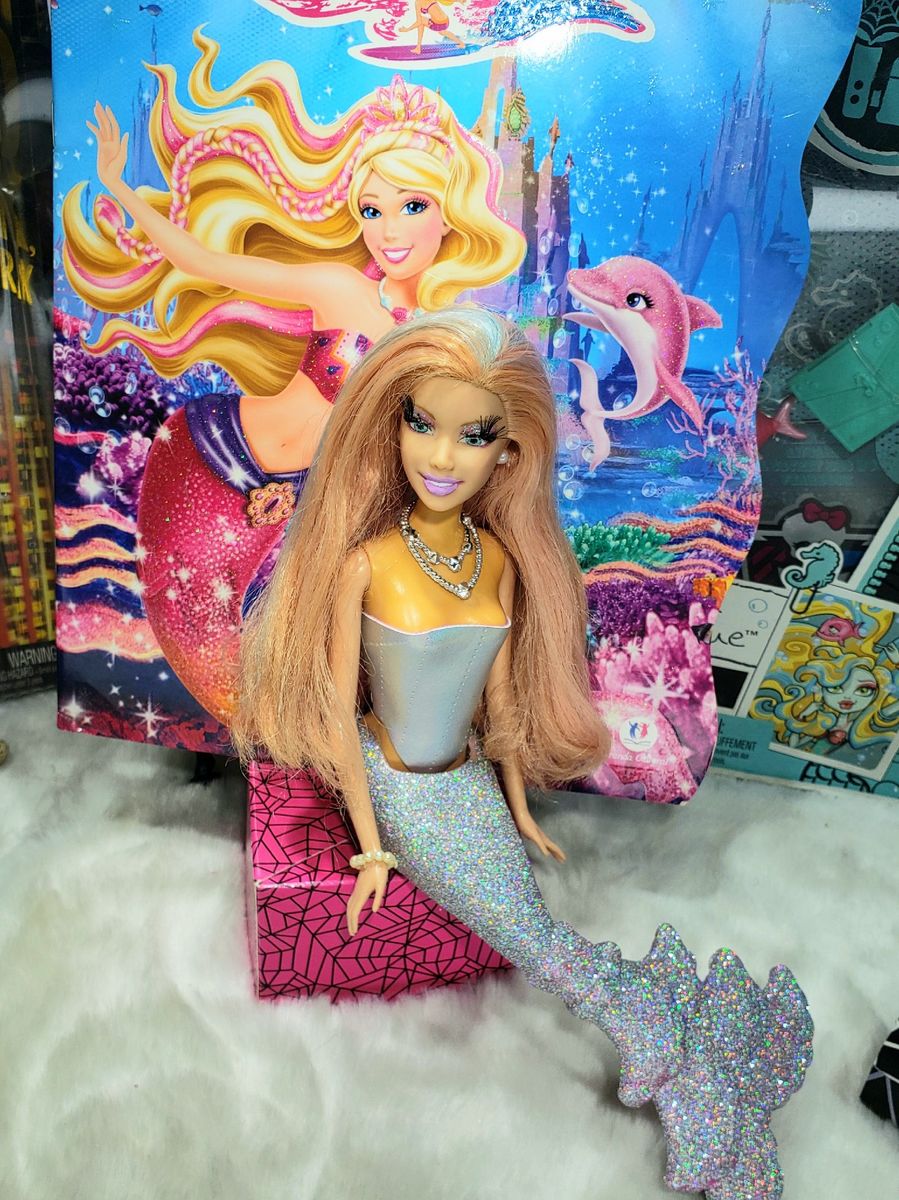 Boneca Barbie Vida de Sereia | Brinquedo para Bebês Barbie Usado ...