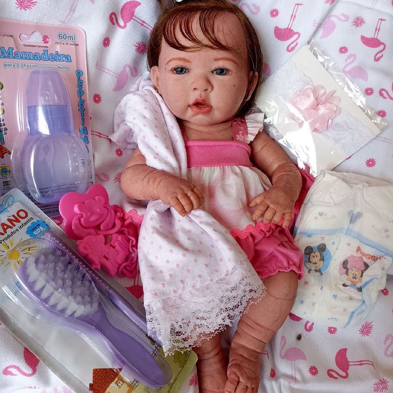 Boneca Bebe Reborn Realista Camila