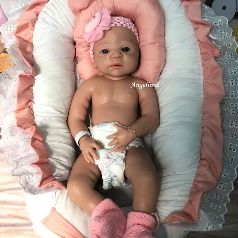 BANHO EM MINHA BEBÊ DE SILICONE SOLIDO COMPLETO - Reborn Baby