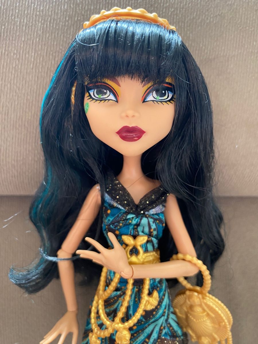 boneca monster high cleo de nile fca COMPLETA