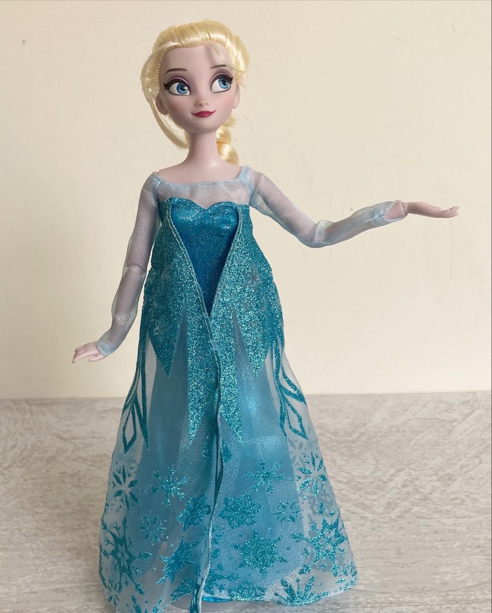 Boneca Frozen Elsa Original Boneca Clássica Da Elsa Disney