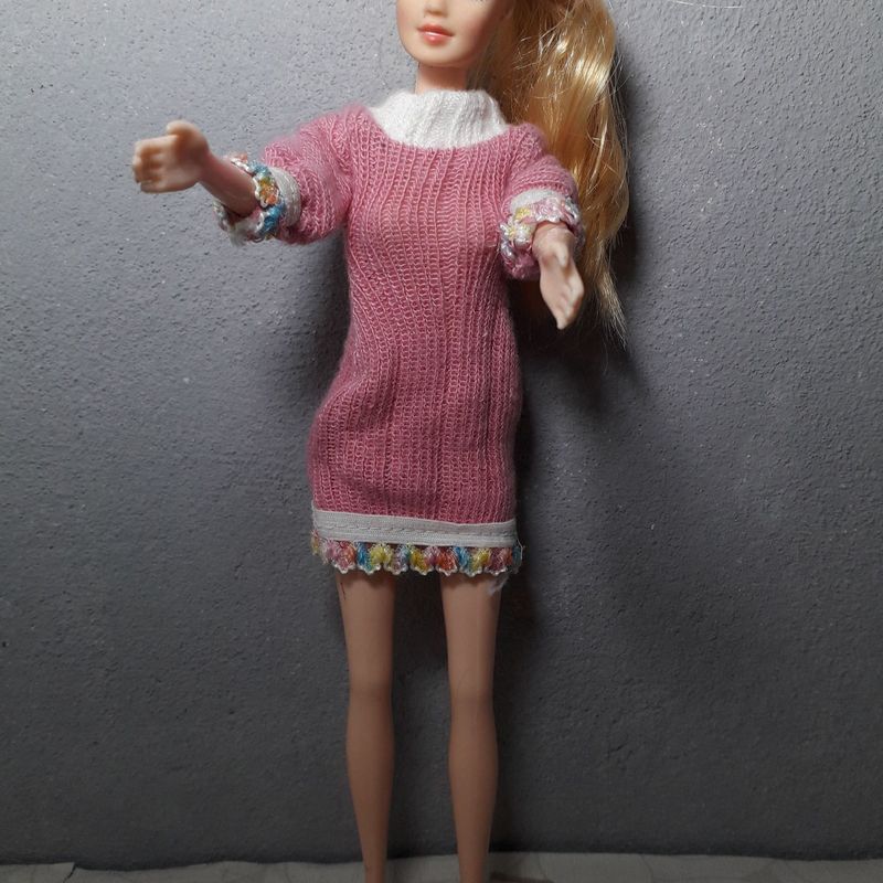 Vestido de crochê para Barbie, Vestido de crochê para Barbie