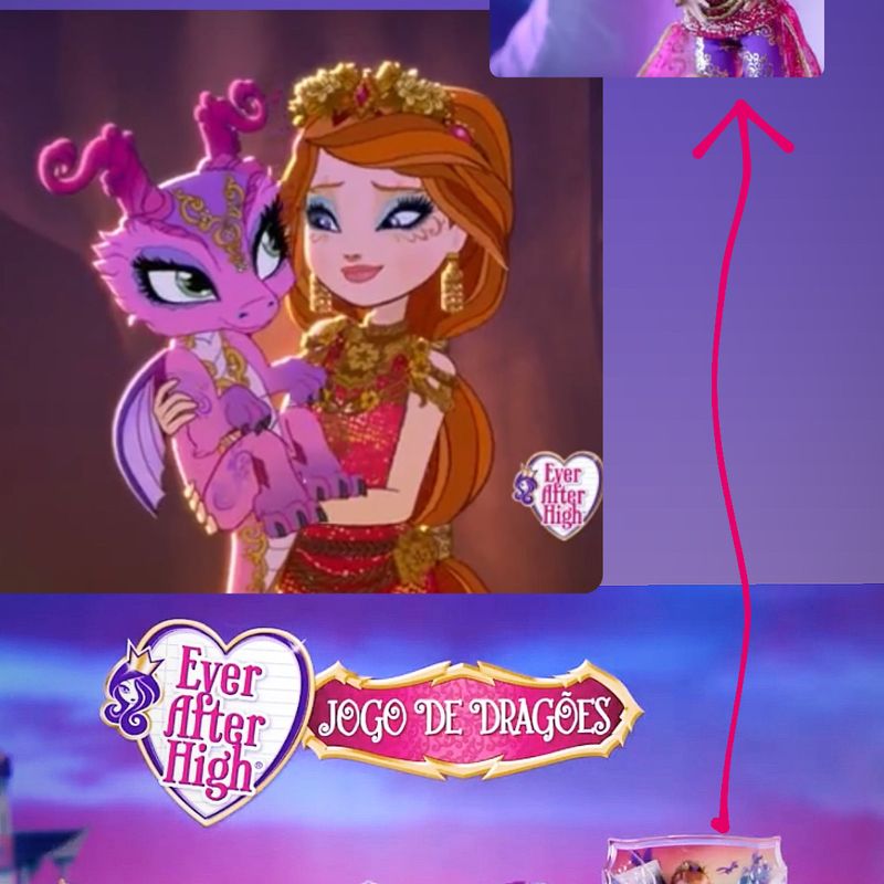 Boneca Ever After High Monster High Filha Rapunzel Açucarada