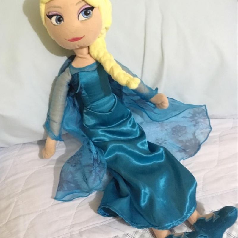 Boneca Anna ou Elsa Frozen Pelúcia 50 Cm original