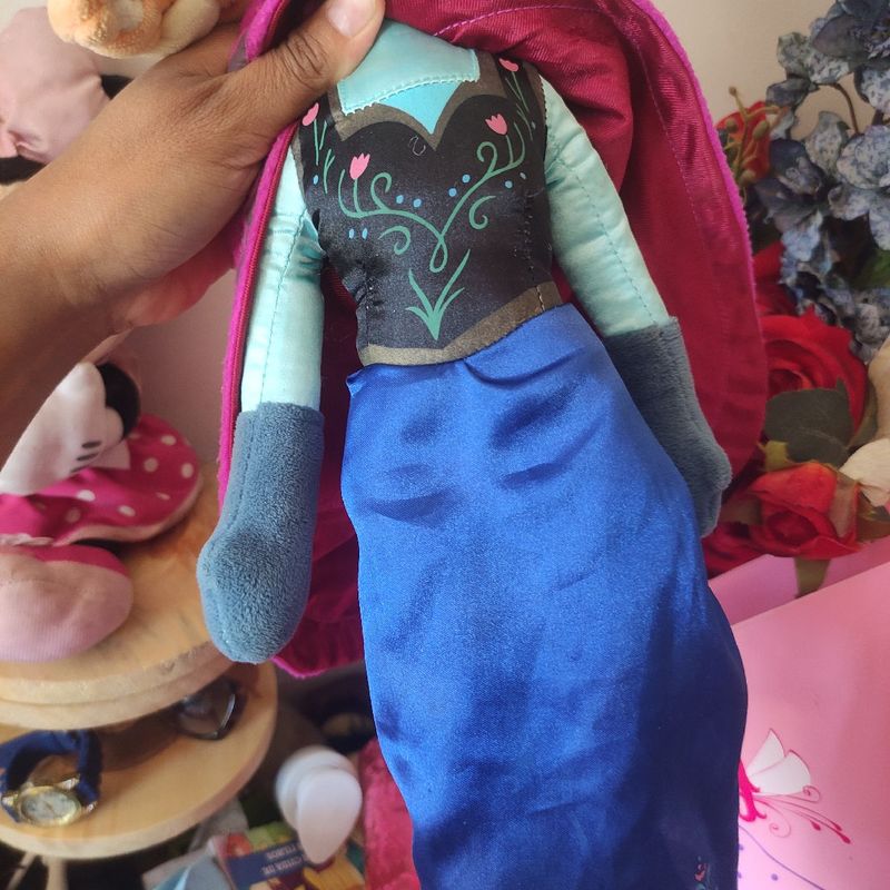 Elsa Frozen 50cm Disney Store Boneca Tecido Original