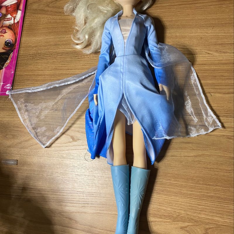 Boneca Elsa Frozen 2 Disney Gigante Grande 55 Cm