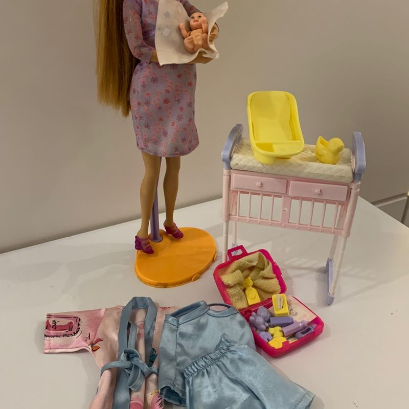 Boneca Barbie Midge Gravida Happy Familly 2005