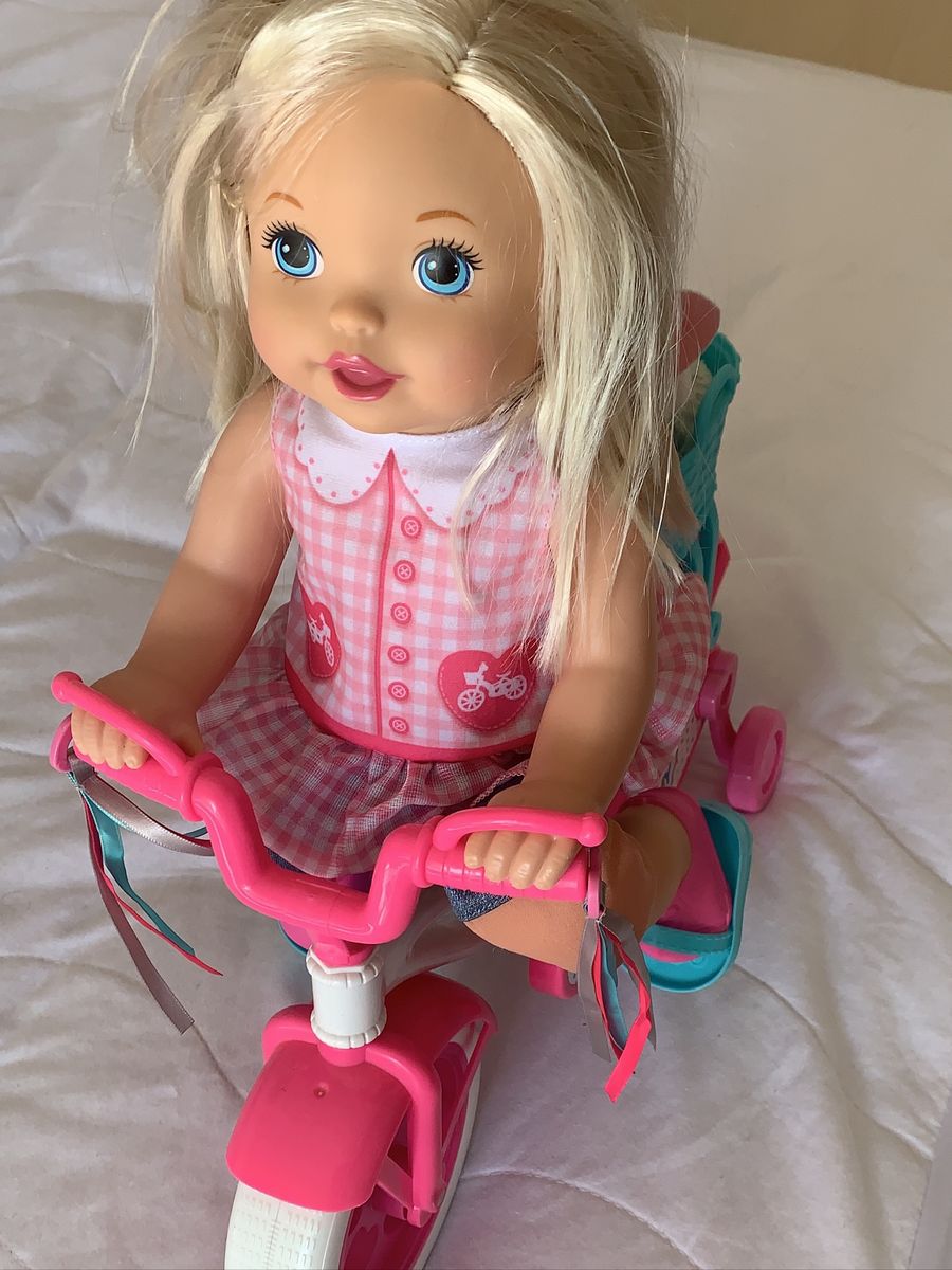 Little mommy learn to best sale ride doll