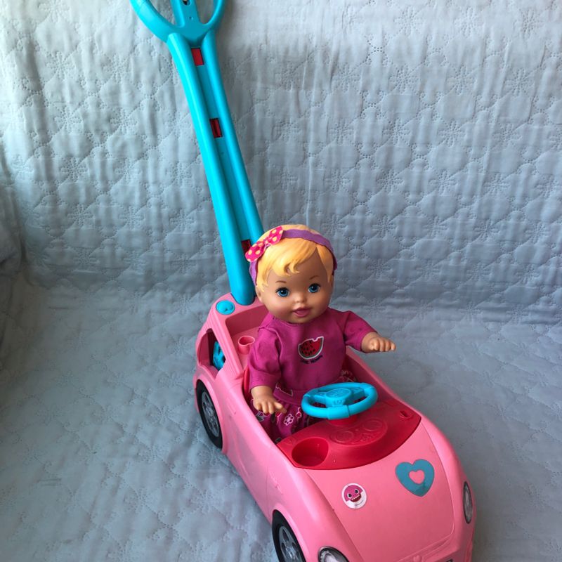 Boneca Little Mommy Carro de Passeio com Bolhas Sab o Mattel com