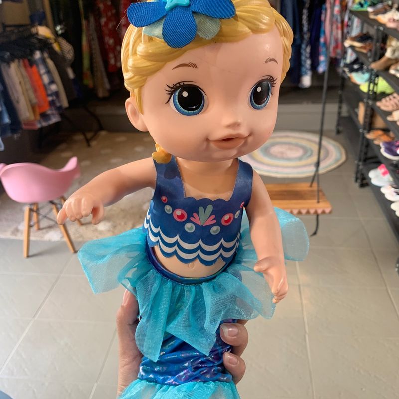 Boneca Little Mommy Sereia Brinquedo para Bebes Little Mommy Usado 83035935 enjoei