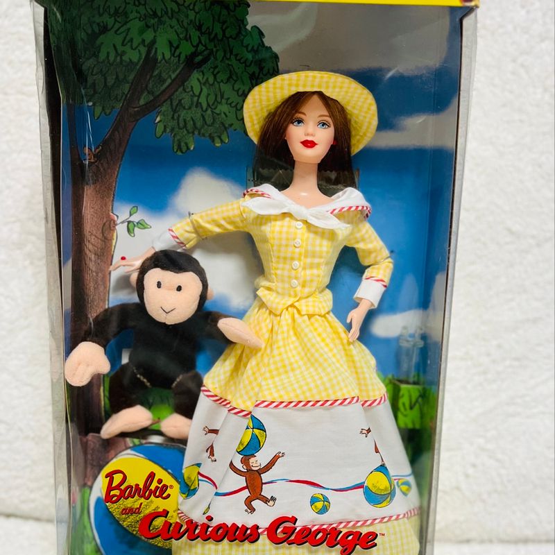 2000 Barbie Collectibles Barbie and Curious George by Barbie