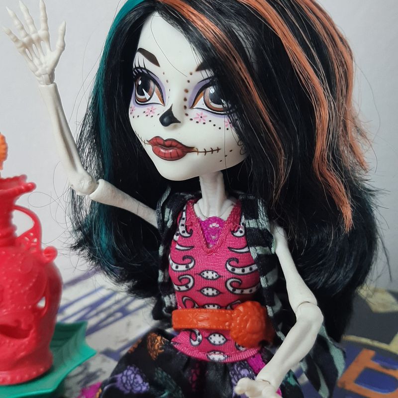 Preços baixos em Mattel Skelita Calaveras Boneca Monster High Bonecas e  Brinquedos