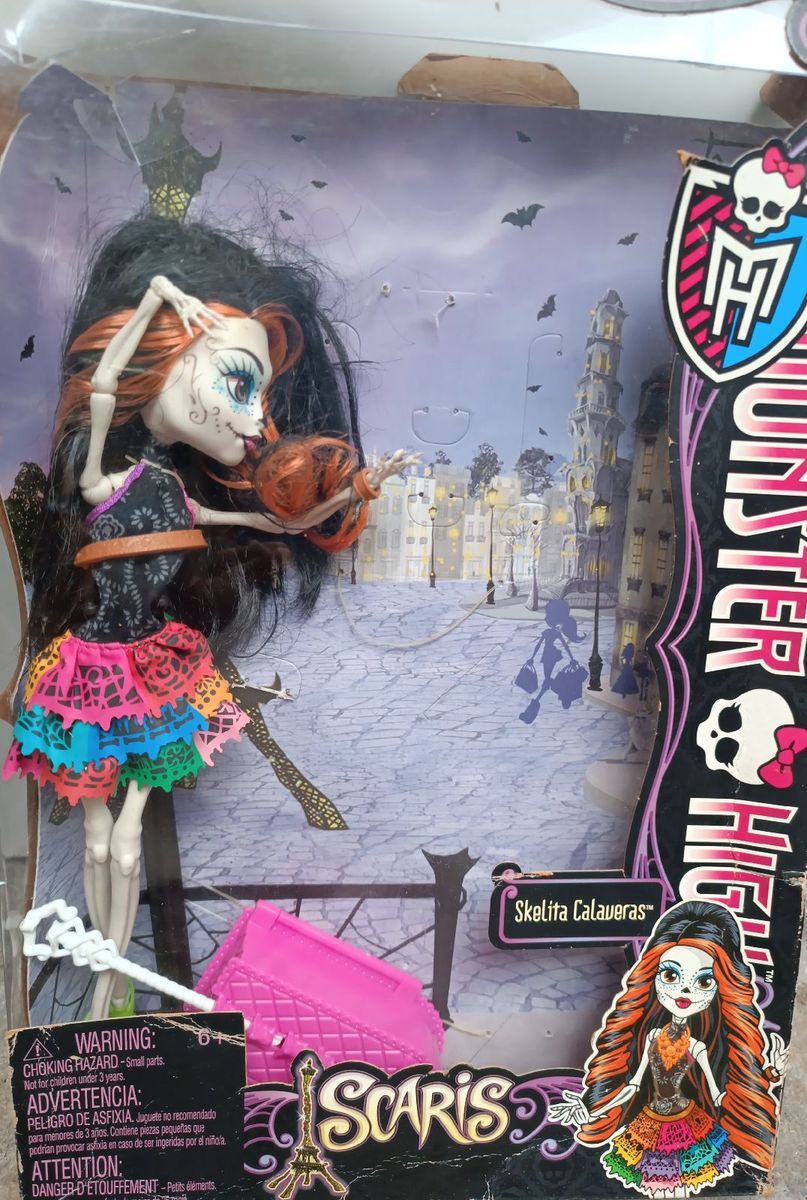 Preços baixos em Mattel Skelita Calaveras Boneca Monster High Bonecas e  Brinquedos