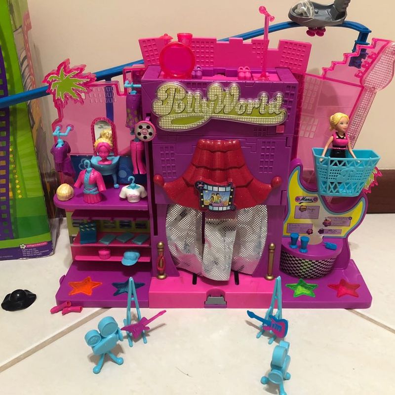 POLLY POCKET BONECA BRINQUEDO PARQUE DIVERSÕES CARROSSEL MONTANHA RUSSA  GIGANTE Kifunkids BRINQUEDOS 