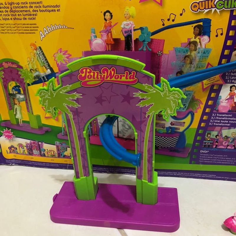 POLLY POCKET BONECA BRINQUEDO PARQUE DIVERSÕES CARROSSEL MONTANHA RUSSA  GIGANTE Kifunkids BRINQUEDOS 