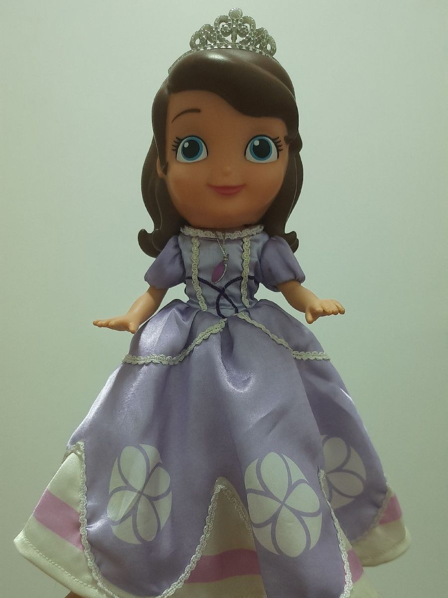 Miniatura Disney princesa Sofia, a primeira,de vestido com cisnes, 10 cm,  usada - Taffy Shop - Brechó de brinquedos