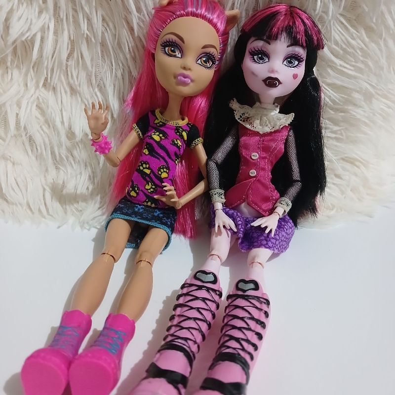 Lote Bonecas Monster High, Draculaura e Howleen, Clawd e Frankie  Brinquedo Puma Usado 105357277 enjoei