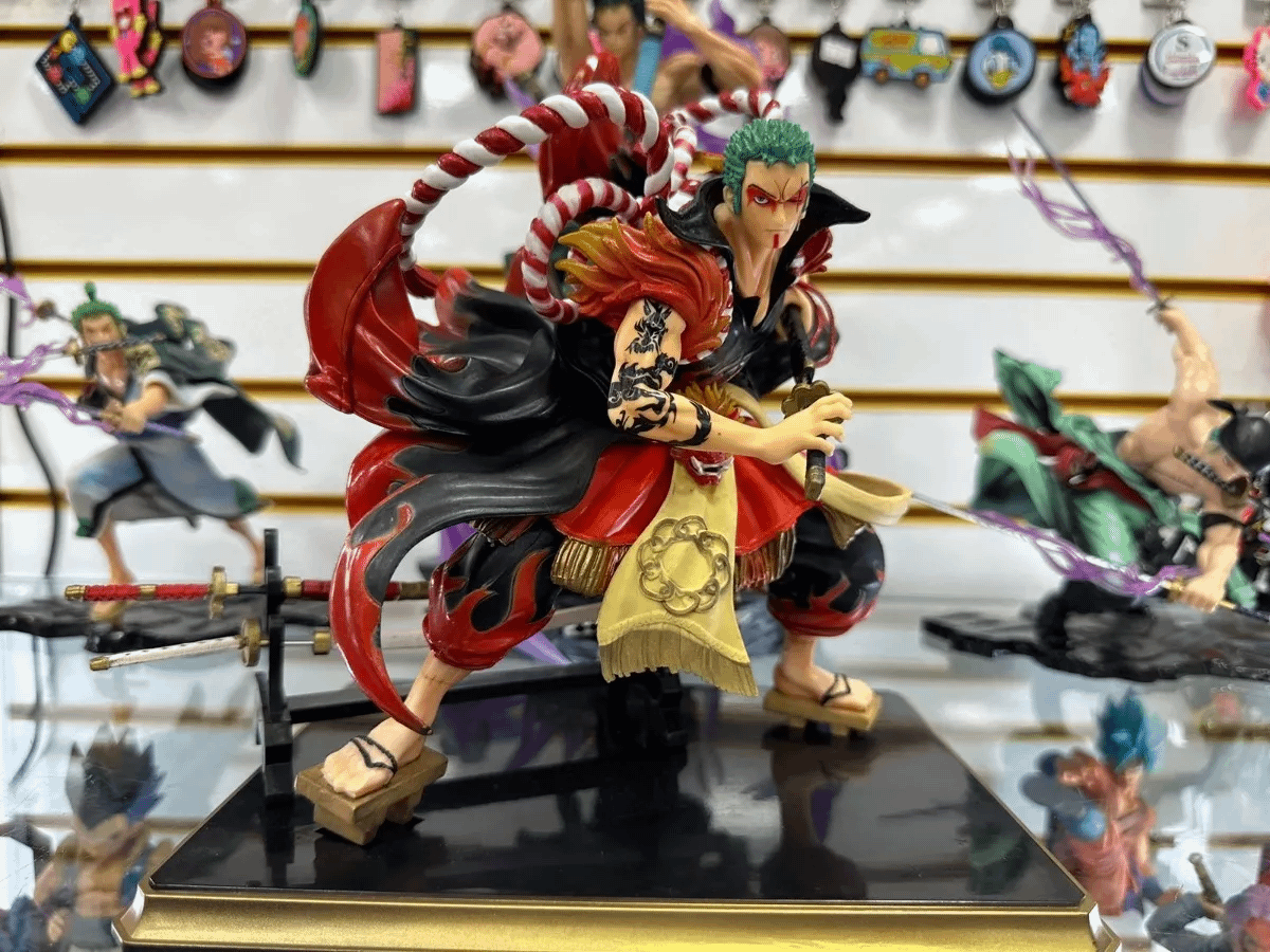 Boneco Action Figure One Piece Roronoa Zoro Deluxe Kabuki Produto