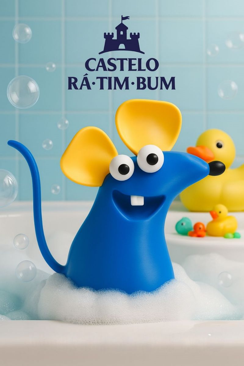 Boneco Action Figure Ratinho Castelo Rá-tim-bum Decorativo | Item de ...