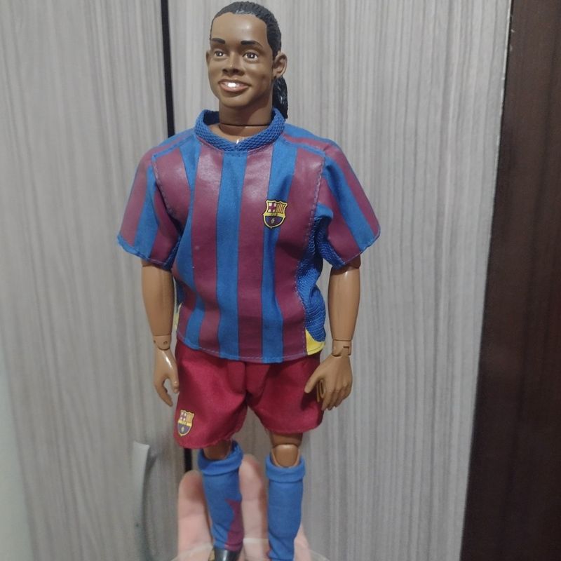 Figurine Kick O Mania Ronaldinho FC BARCELONA - 2005 - PVC - Collection