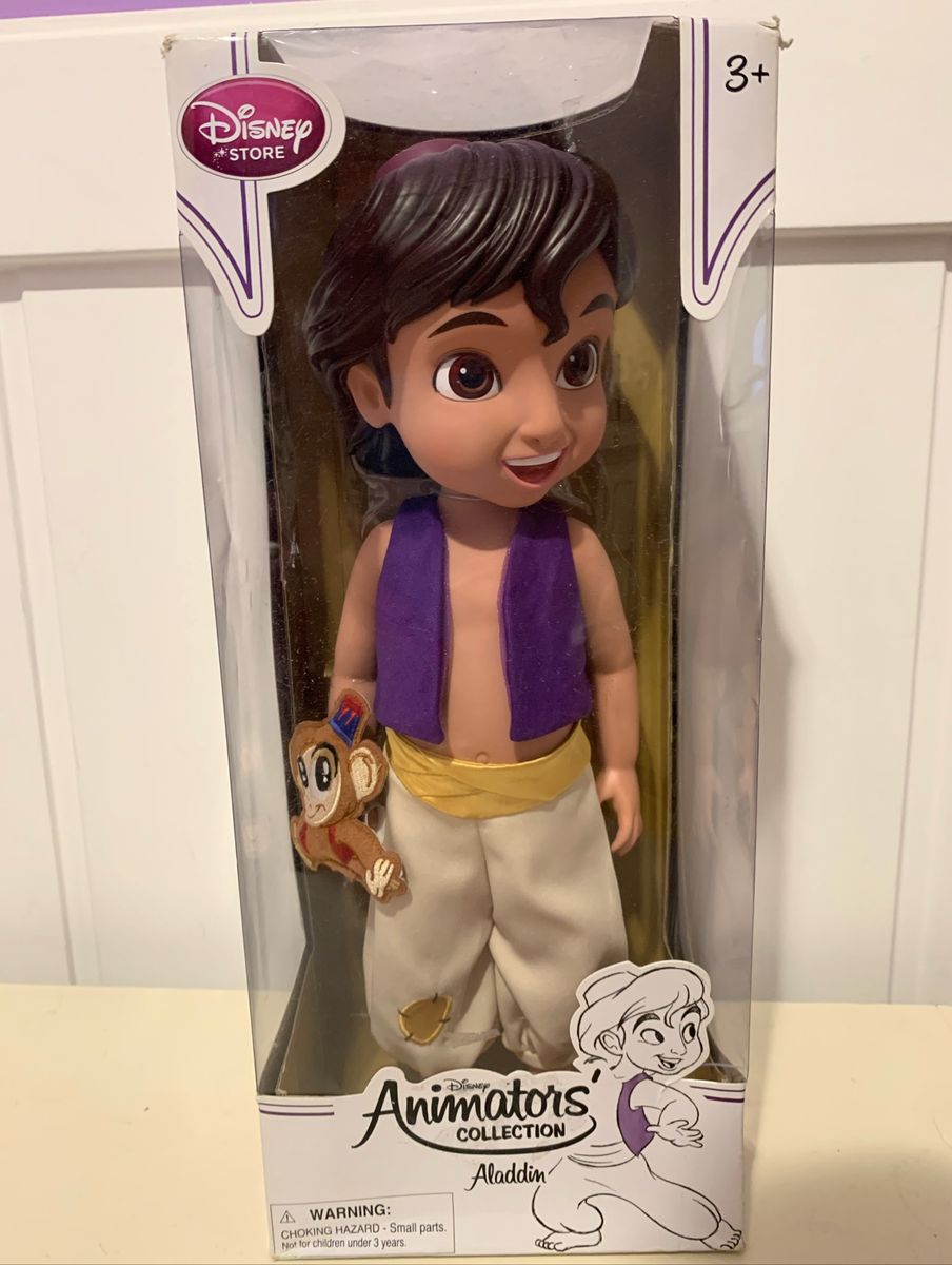 Boneco Animators Aladdin Original Disney | Cacareco Disney Nunca Usado ...