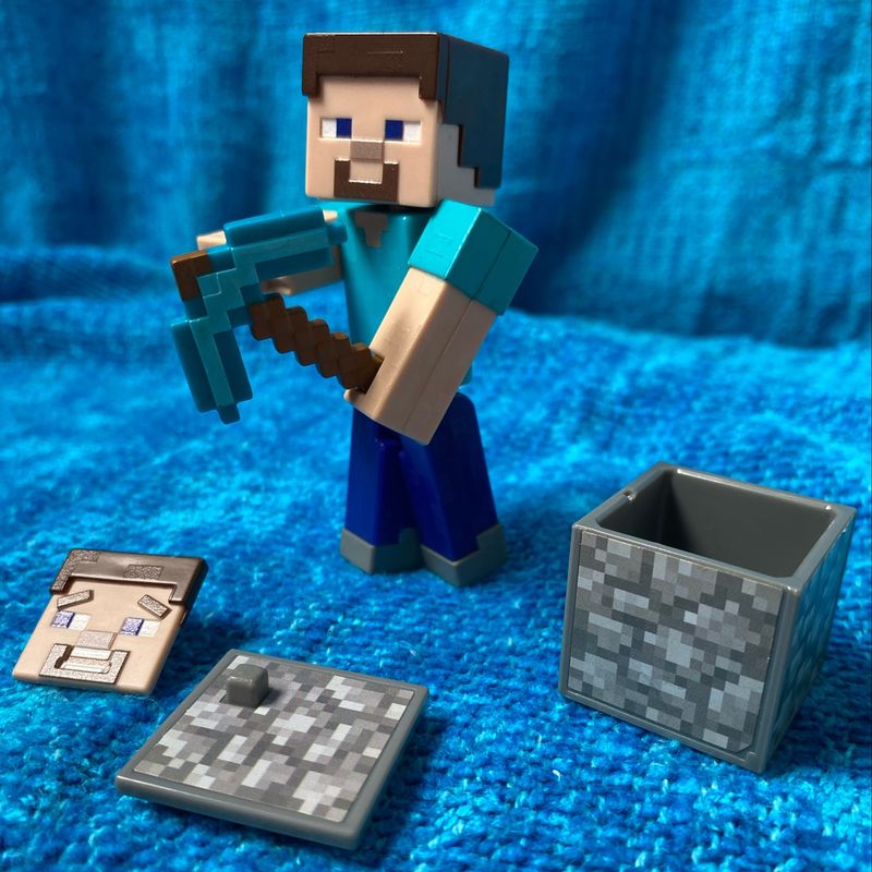 Boneco Minecraft Steve Articulado