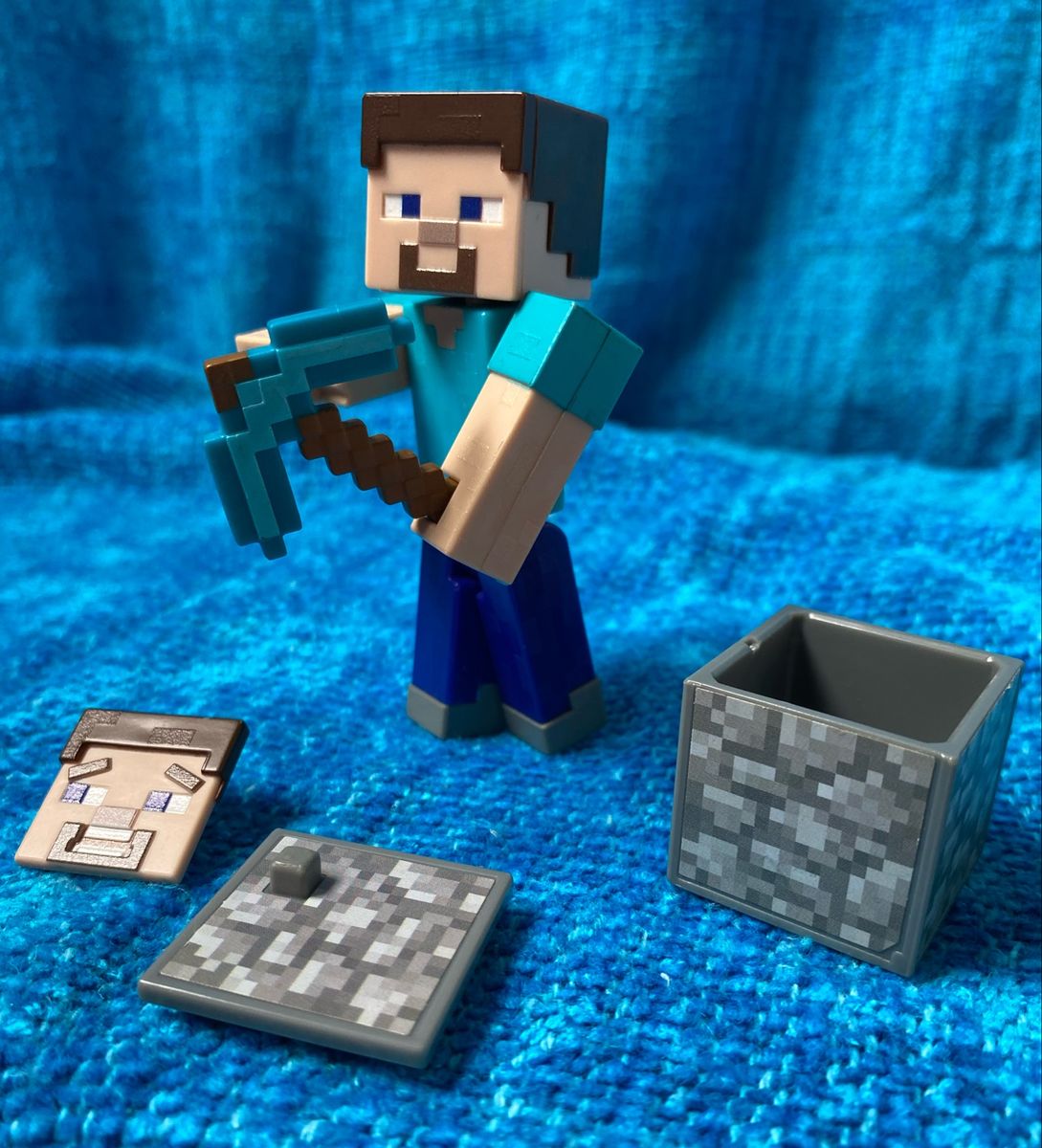 Boneco do steve minecraft