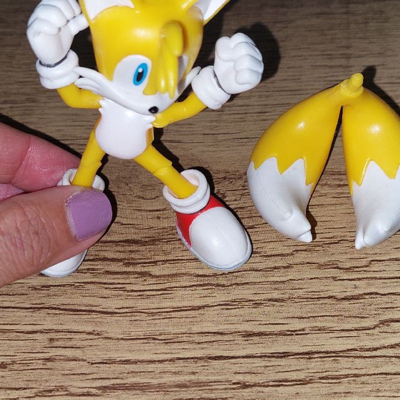 Boneco Tails Sonic 2 Articulado Com Acessorio - Jakks