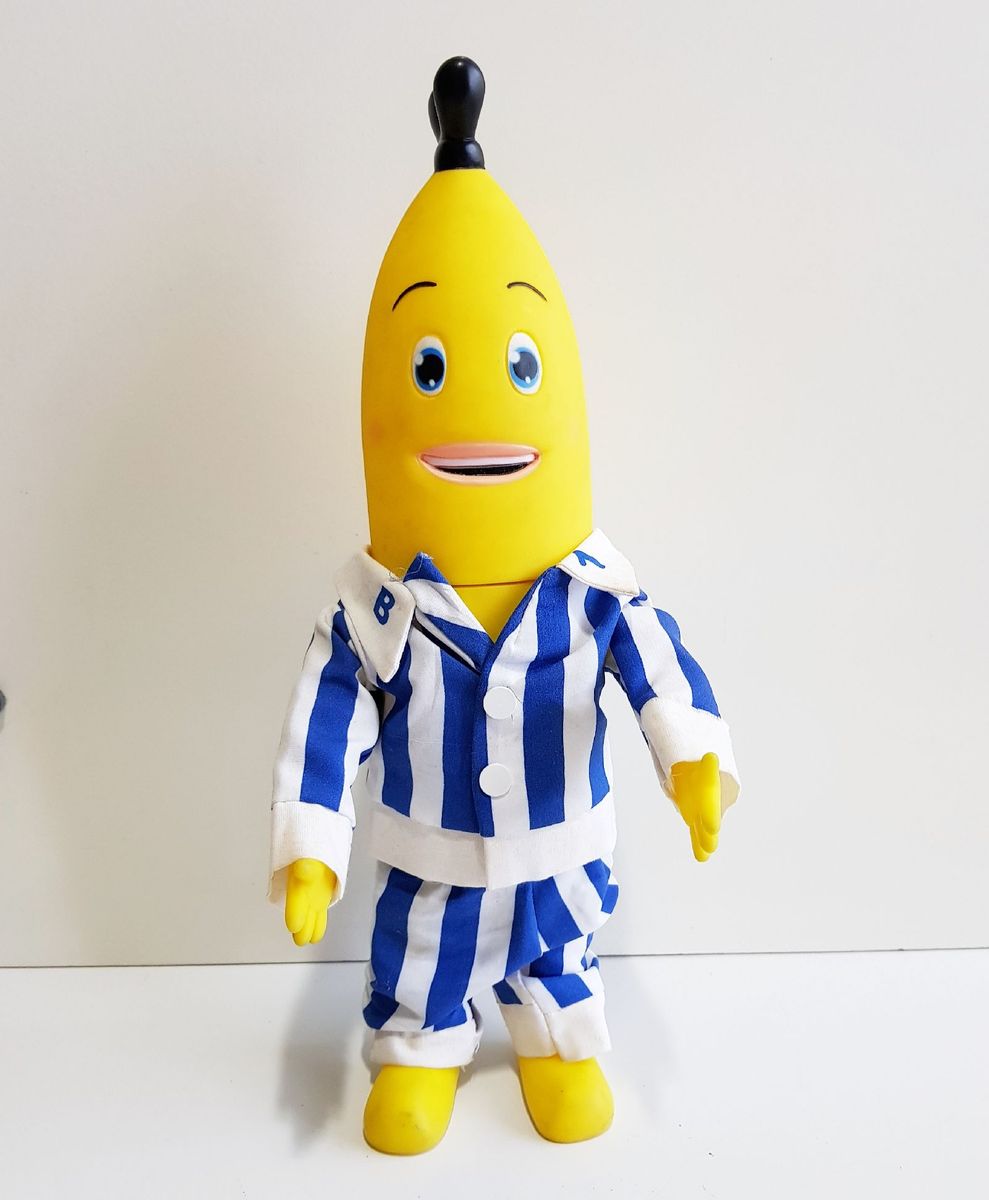 Boneco Banana de Pijama 35 Cm Brinquedo para Bebês Glasslite Usado