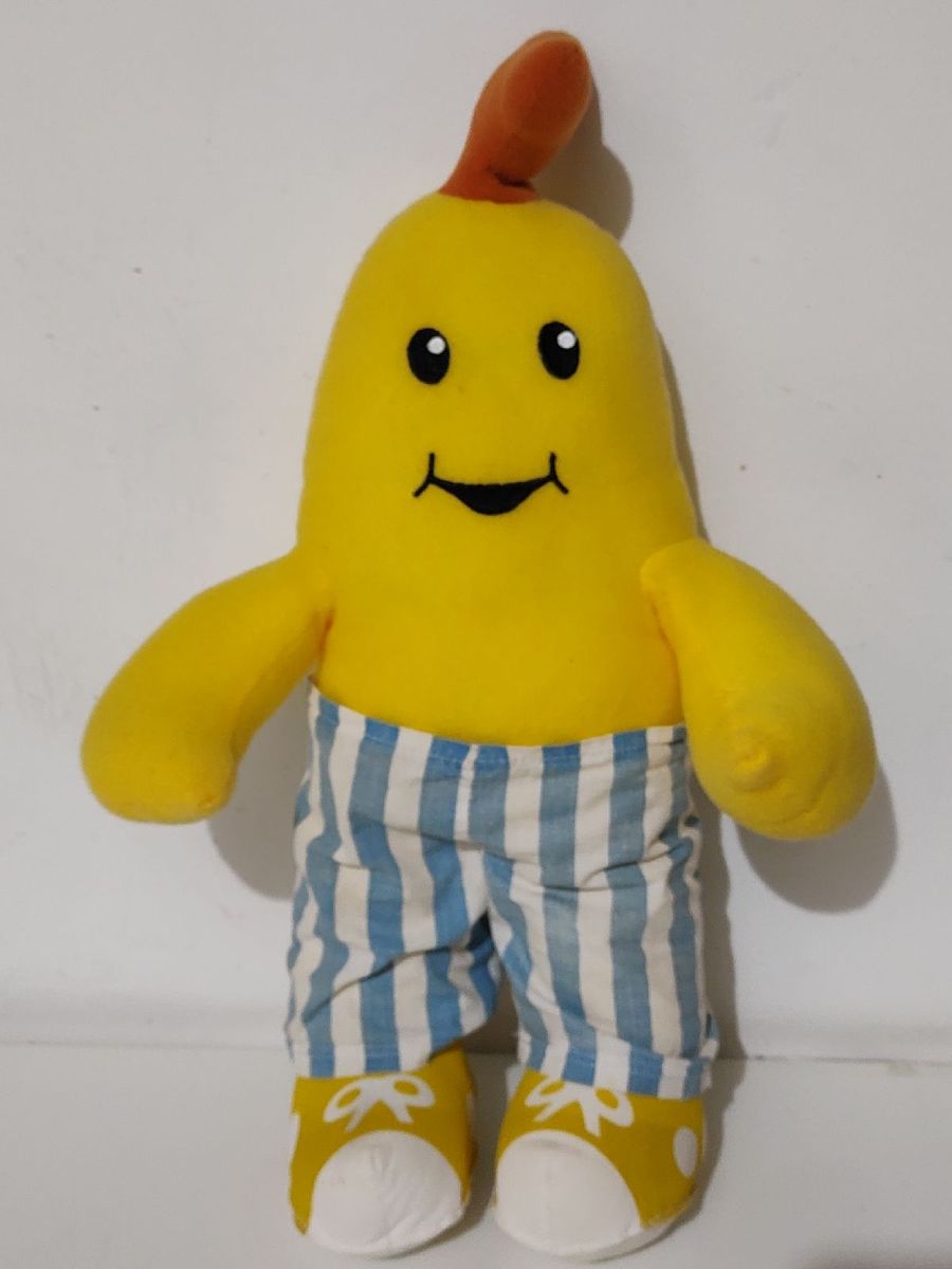 Boneco Banana de Pijama da Maritel Usado Pelúcia Maritel Usado