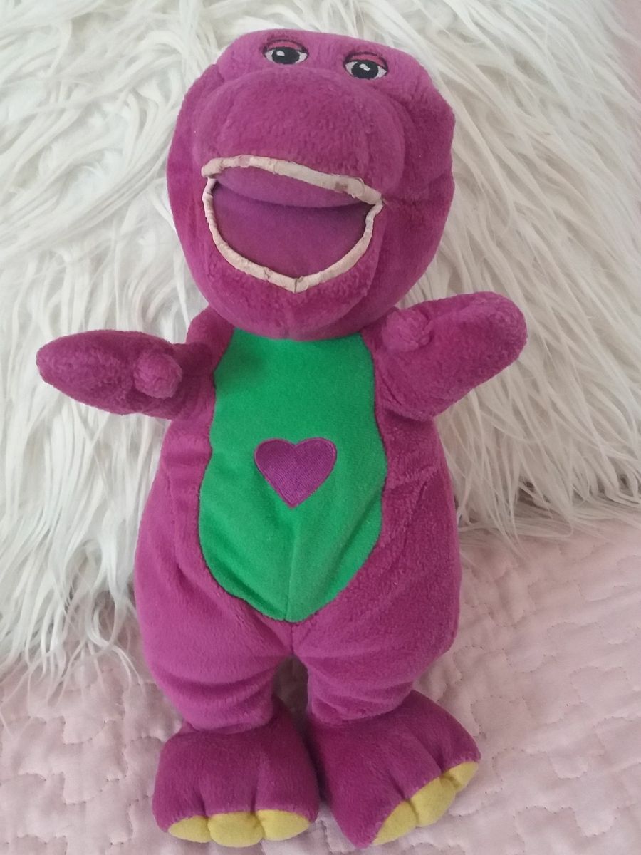 Boneco Barney Roxo | Pelúcia Fisher Price Usado 40600715 | enjoei