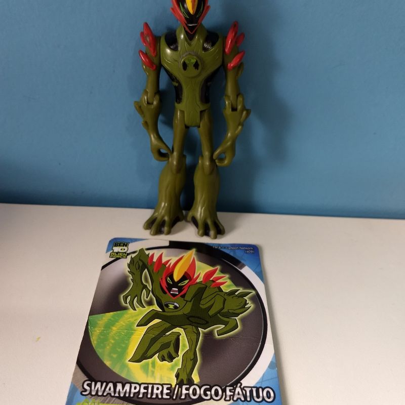 Boneco Fogo Fátuo Ben 10 Força Alienígena Bandai Original Usado