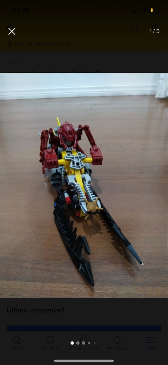 Boneco Bionicle Lego Cendox V1 Brinquedo Lego Usado 92165540
