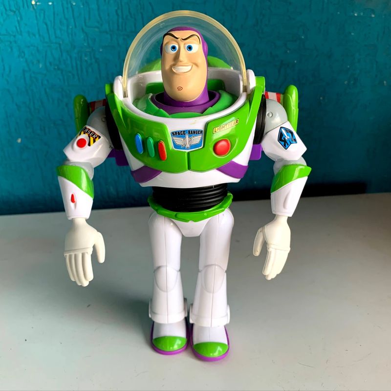 Boneco Buzz Lightyear Toy Story Brinquedo para Bebes Mattel Usado 48262778 enjoei