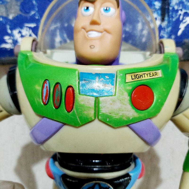Boneco Buzz Lightyear Toy Story Hasbro disney 2001 Brinquedo Hasbro Usado 87284581 enjoei