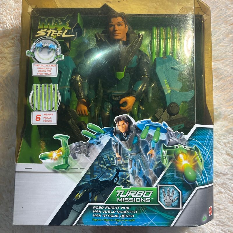 Boneco Colecionador Max Steel Robô Flight Max Brinquedo Mattel Nunca  Usado 130923685 enjoei